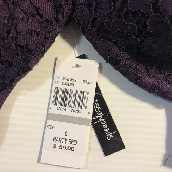 NWT Speechless Fit & Flare Party Dress Plum 0 - Picture 14 of 14